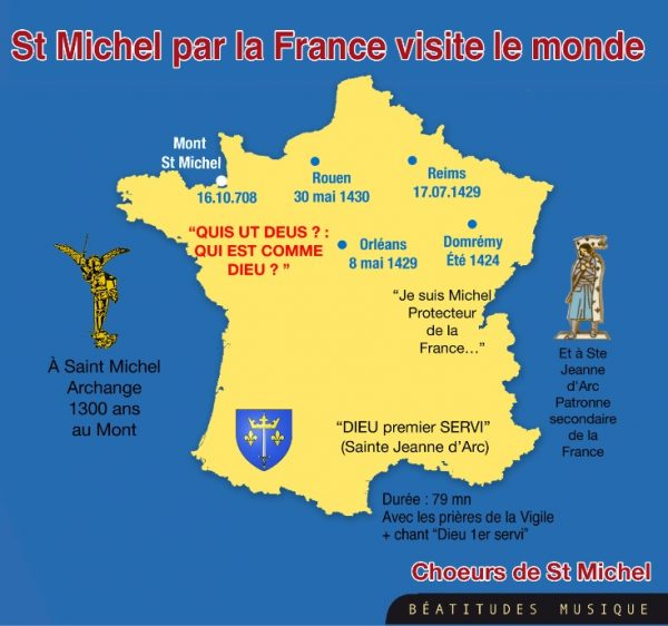 saint Michel, par la France, visite le monde